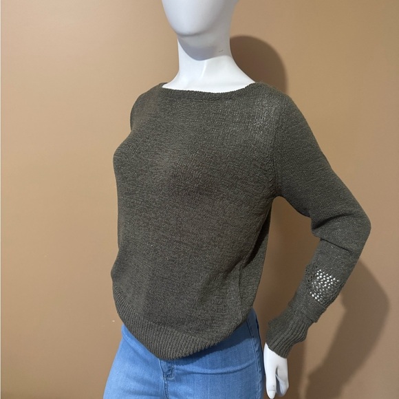 le chateau Sweaters - Le Chateau Olive Green knit Sweater